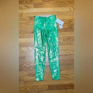 Sparkly green leggings